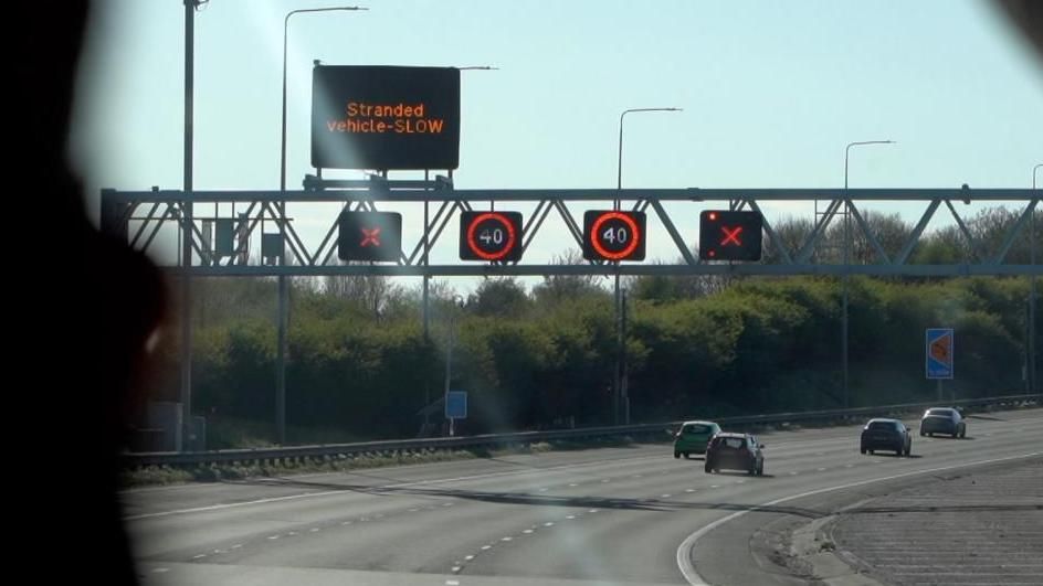 Smart motorway signs