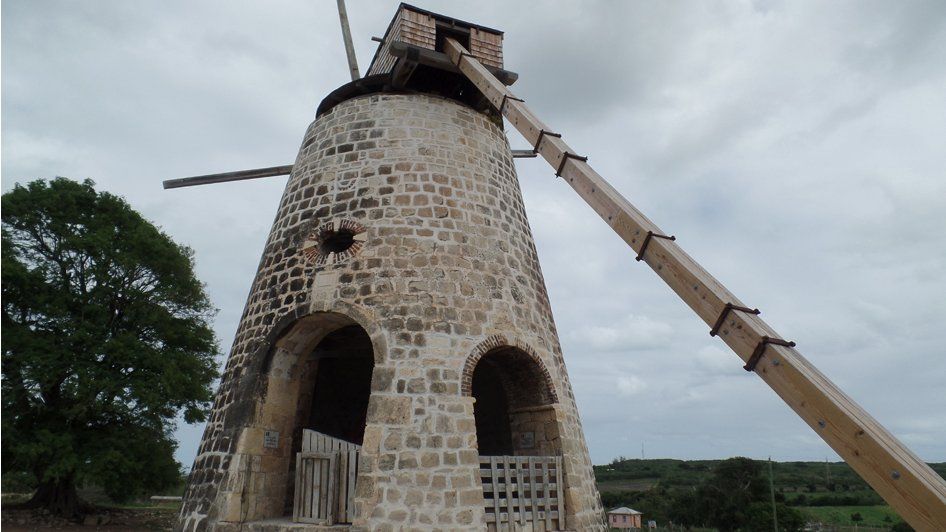Windmill at Betty's Hope plantation
