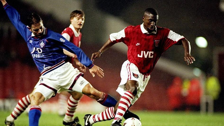 Kevin Campbell during his time at Arsenal