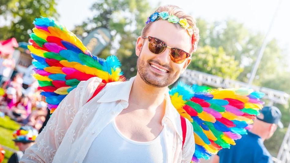 Attendee at Chichester Pride 2023