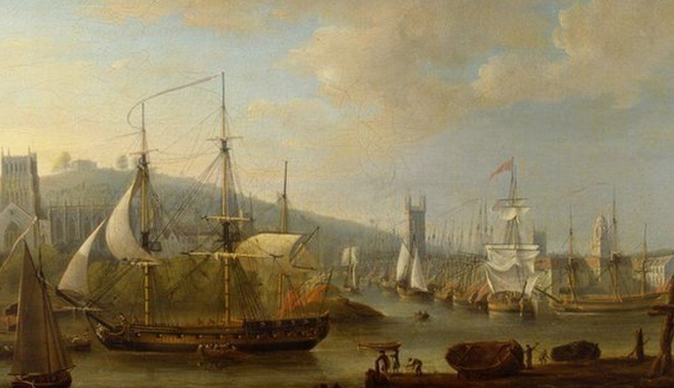View of Bristol port