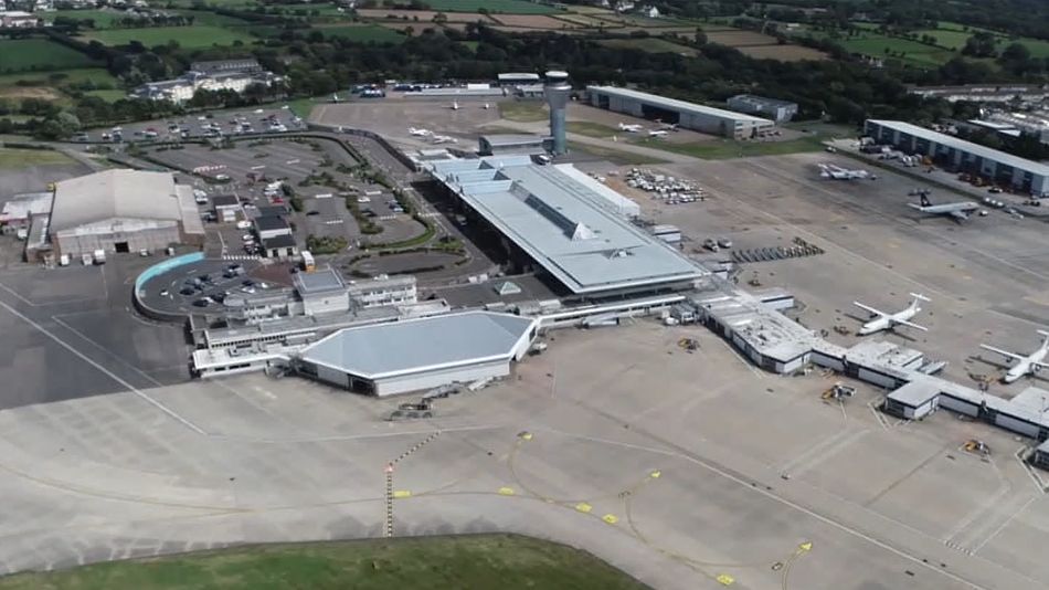 Aerial of Jersey Airport