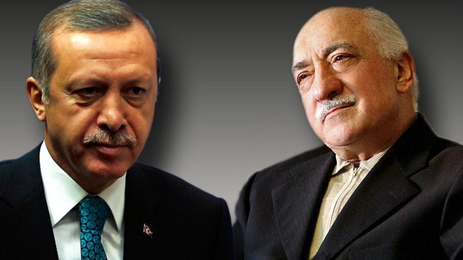 Turkish PM Erdogan and Islamist cleric Fethullah Gulen