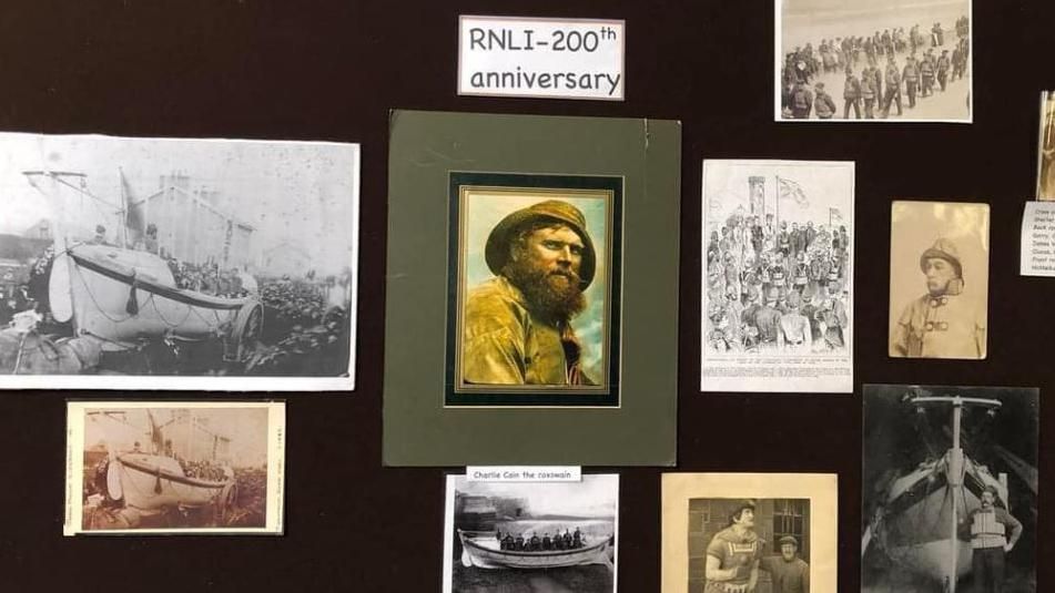 Pictures of crew member of the lifeboat