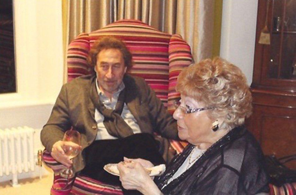 Howard Jacobson with his mother