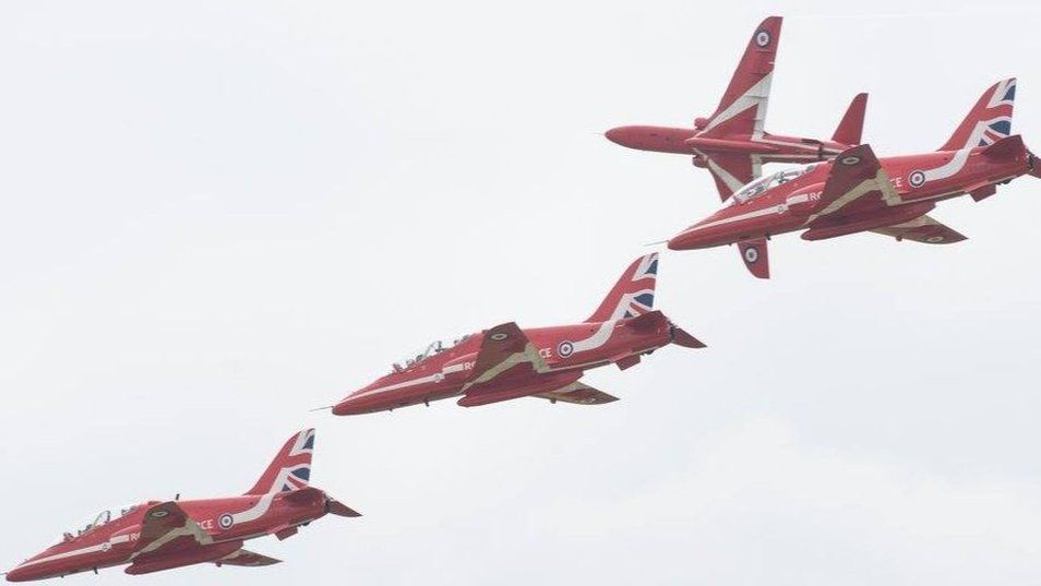Red Arrows at Durham Tees Valley Air Show