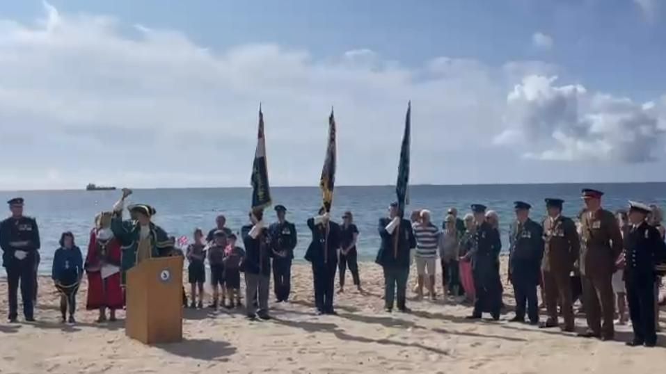 Flag ceremony in Cornwall