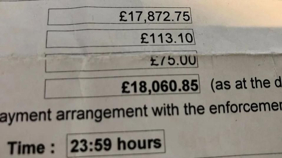 Bill for over £18,000