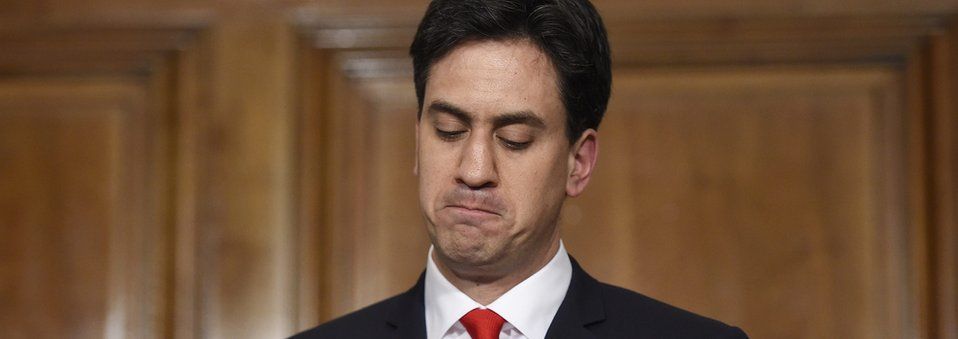 Ed Miliband resigning after the 2015 general election