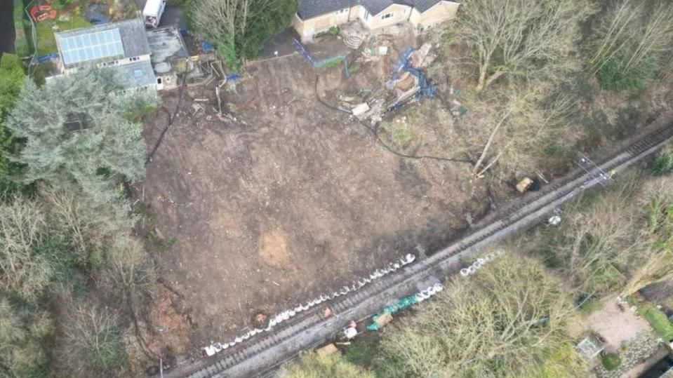 The Shipley-Guiseley line is expected to remain shut longer than expected after landslip damage