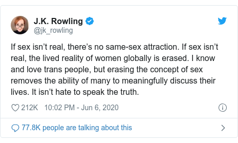 Jk Rowling Responds To Trans Tweets Criticism Bbc News