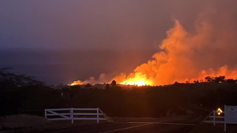 Fire on Hawaii Island