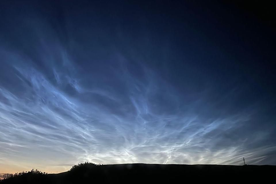 Noctilucent clouds from Daliburgh 