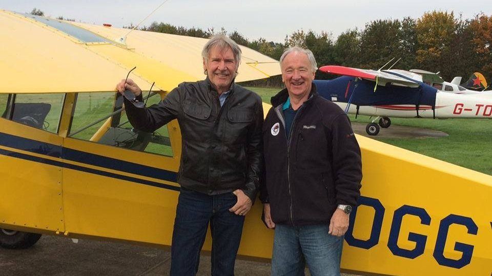Harrison Ford and Bob Pooler