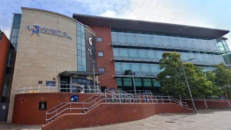 Exterior of a University of Wolverhampton building