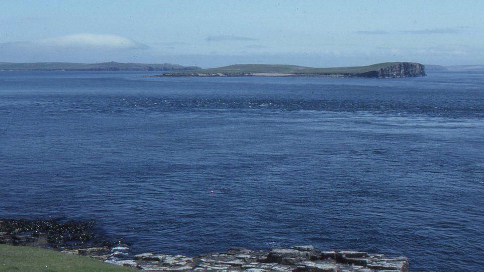 Landscape image taken from land of Scapa Flow