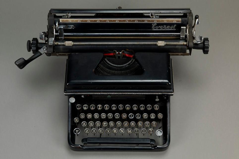 Benjamin Zephaniah's typewriter