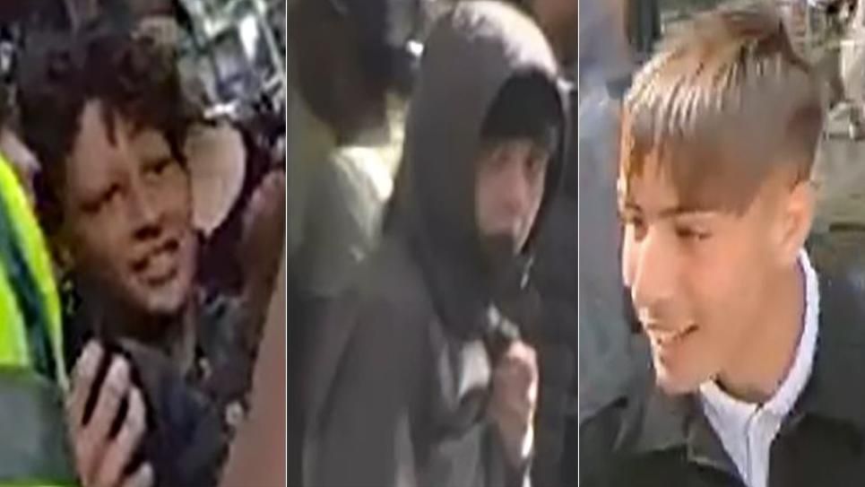 CCTV of three men police want to speak to