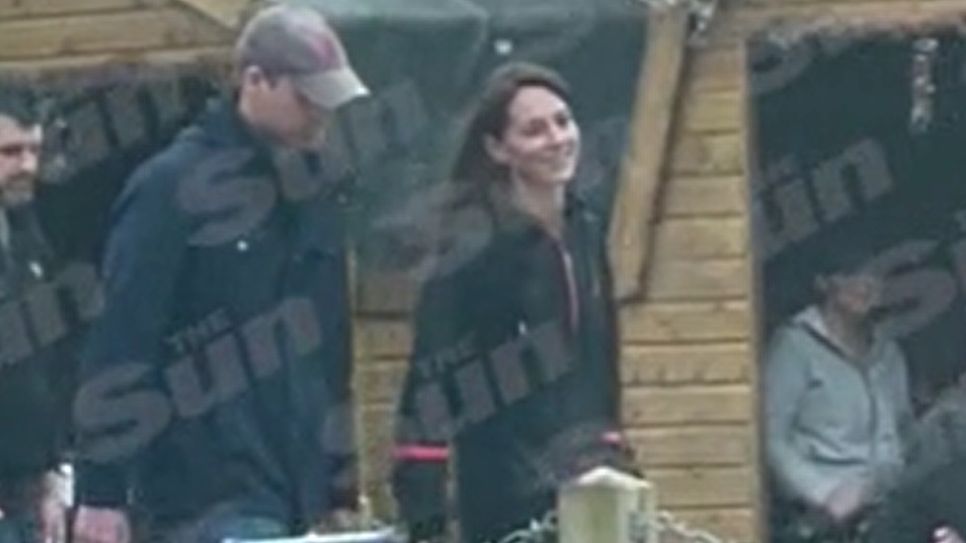 Prince William and Catherine at a farm shop in Windsor