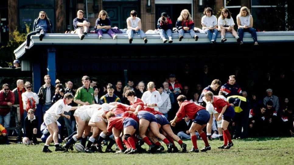 England and USA scrum against each other during 1994 World Cup final