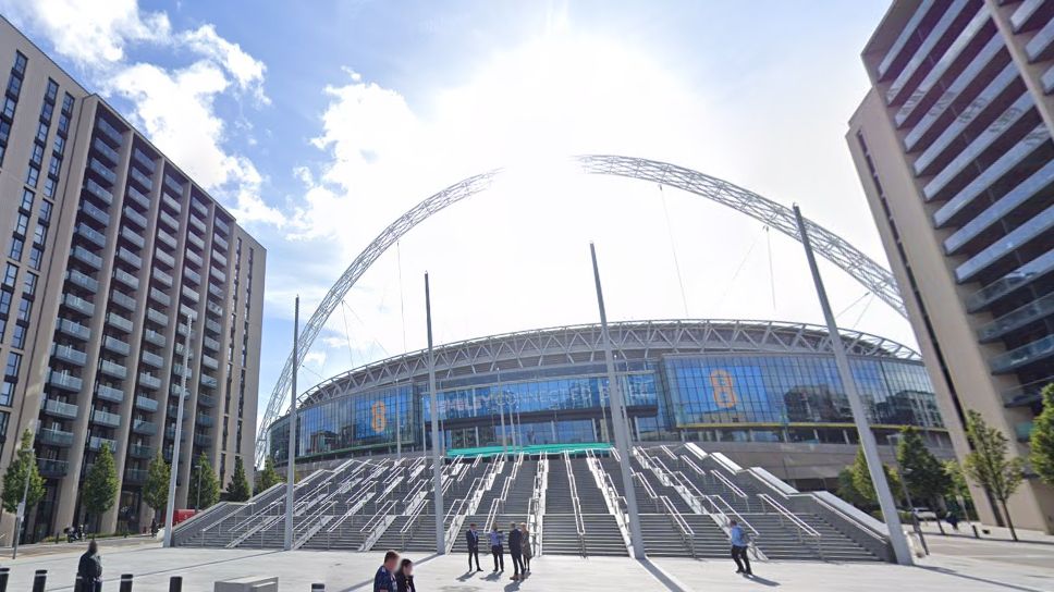 Entrance steps to Wembley Stadium