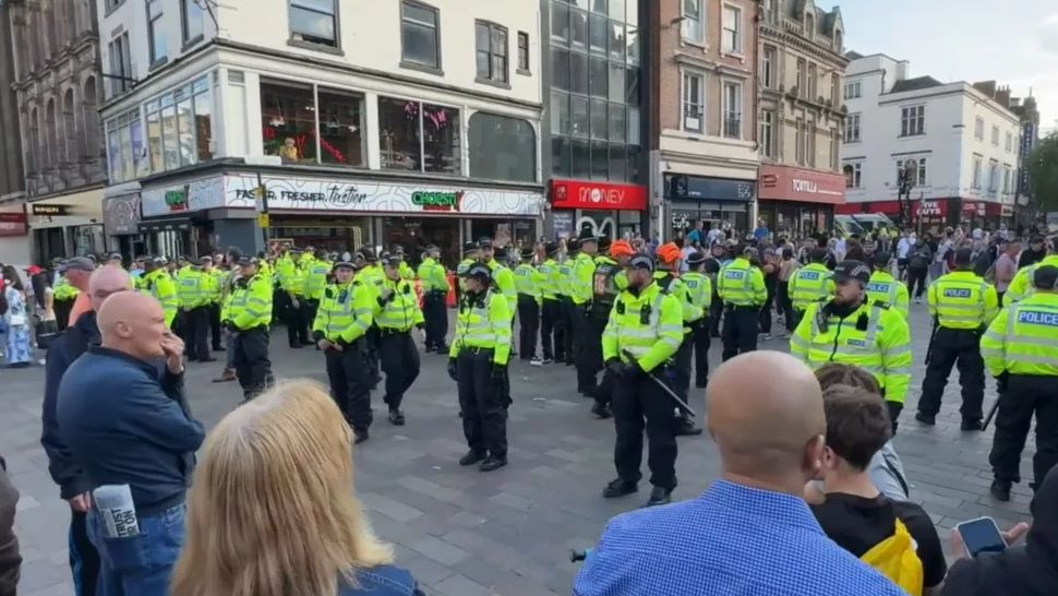 Policing operation in Leicester city centre