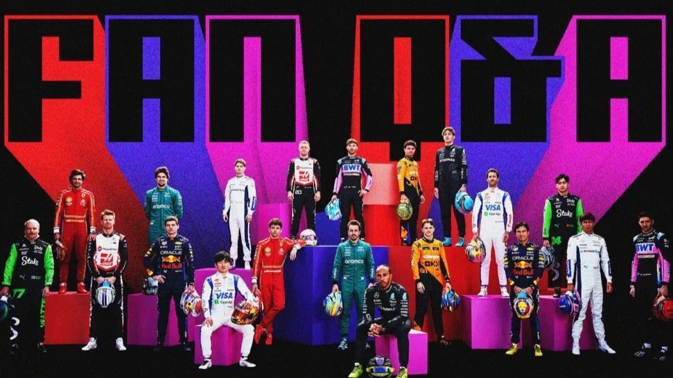 A graphic of the F1 drivers