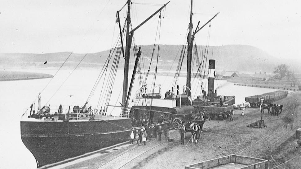 Steam collier at Inverness' Shore Street Quay