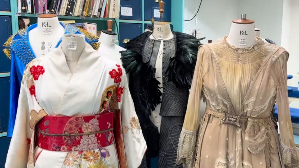 Costumes at the Royal Exchange Theatre.