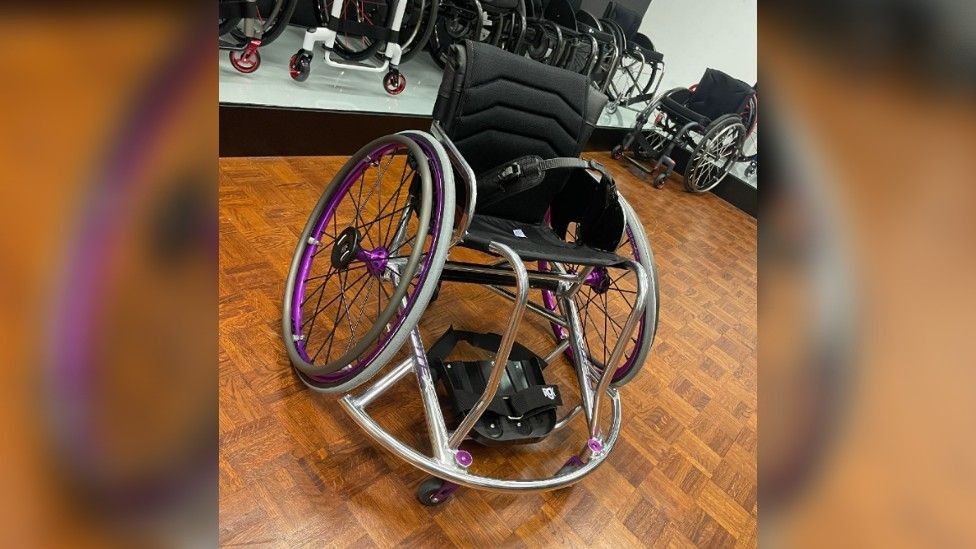 Jess Whyte's wheelchair