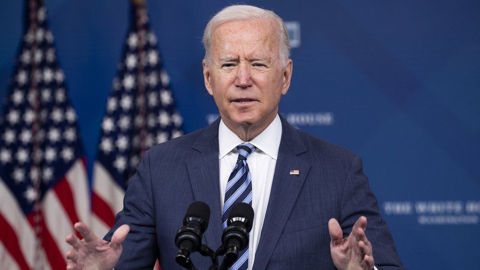 US President Joe Biden delivers remarks in Washington DC, 02 September 2021.