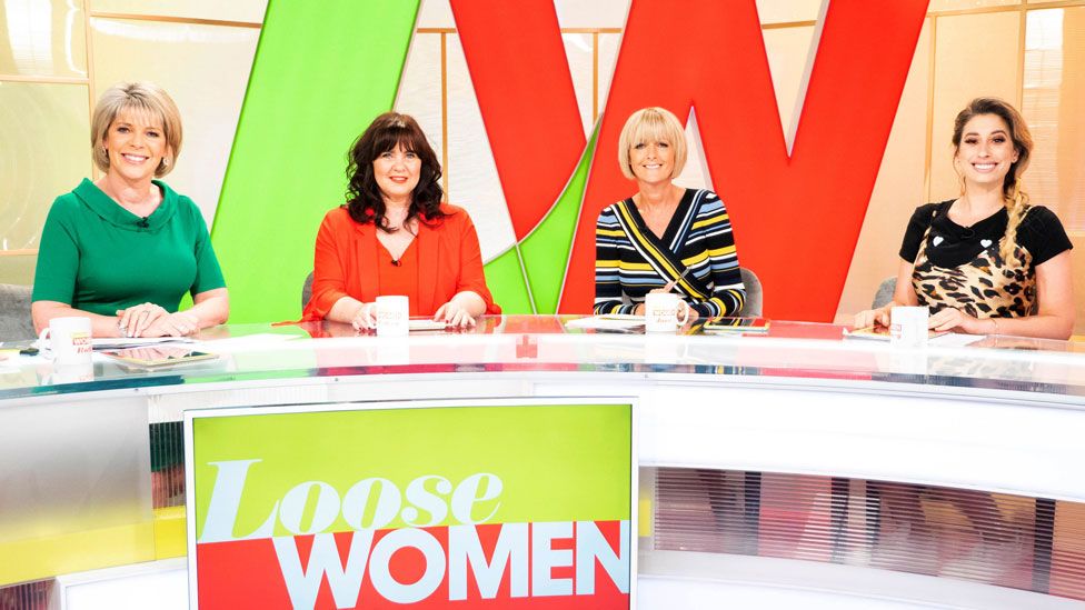 (l-r) Ruth Langsford, Coleen Nolan, Jane Moore and Stacey Solomon