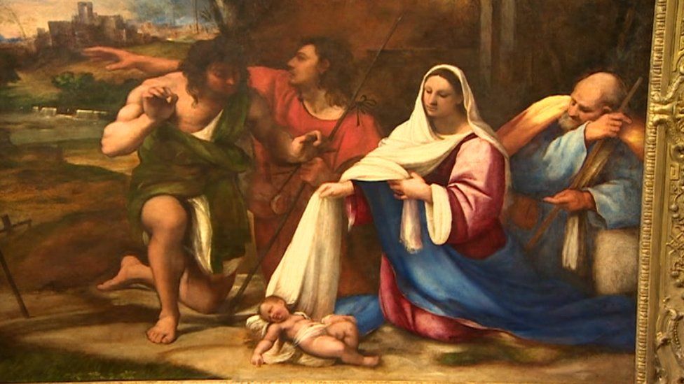 The Adoration of the Shepherds, restored
