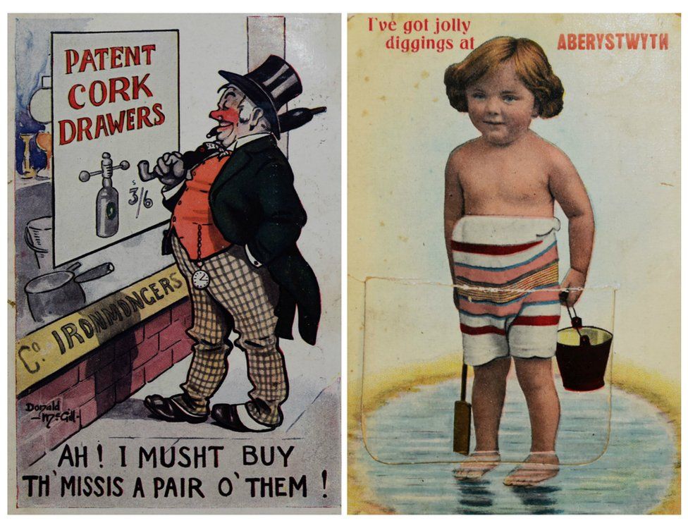 Saucy Postcards From Welsh Seaside Towns Up For Auction Bbc News 7851