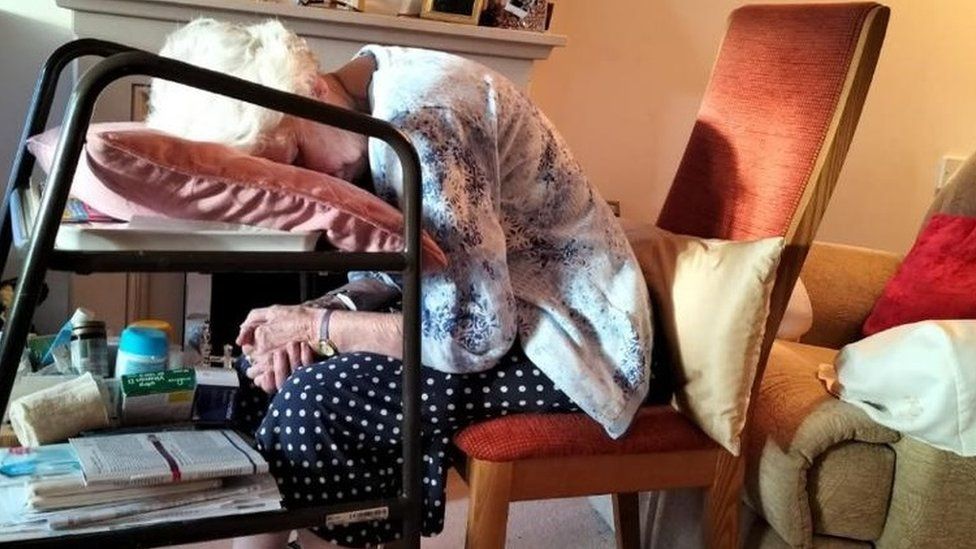 Burnham-on-Sea pensioner, 91, in her chair