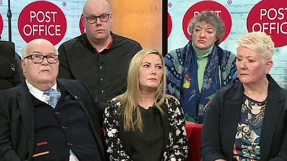 Post Office victims on BBC Breakfast set