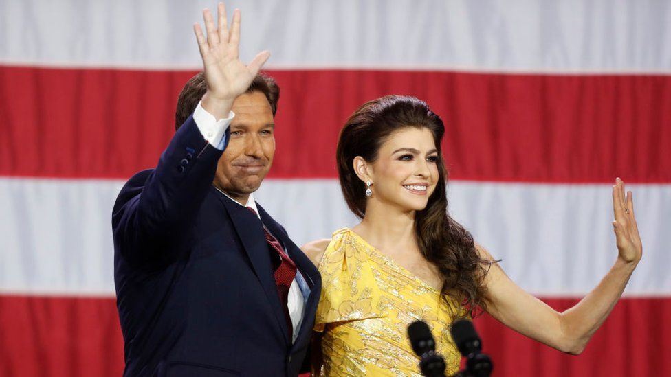 Ron DeSantis and his wife