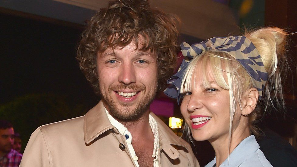 This is a photo of Sia and her husband Erik Anders Lang.