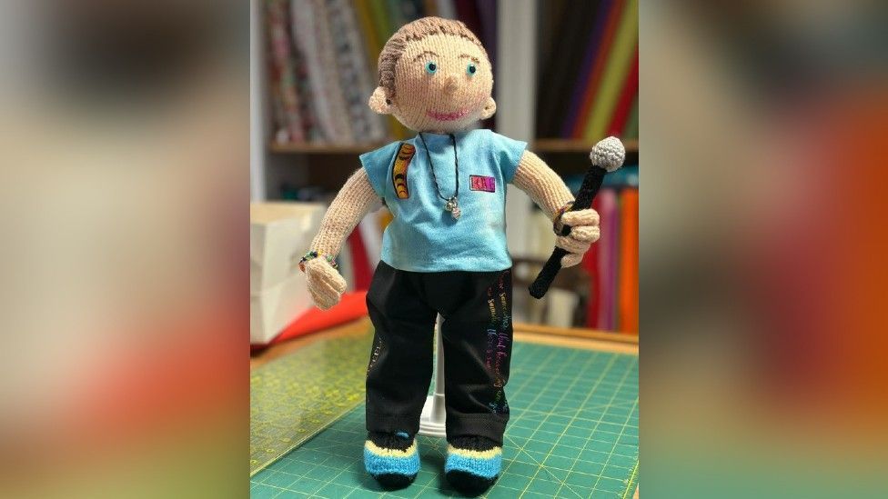 Puppet of Coldplay singer Chris Martin