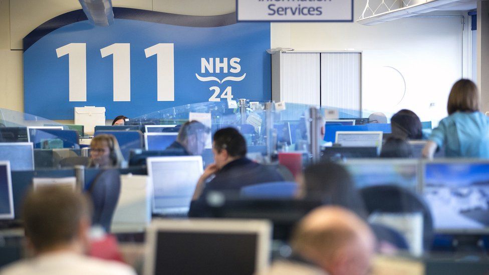 NHS 24 Warns Of Call Delays Over High Festive Demand BBC News    122488200 Nhs24 