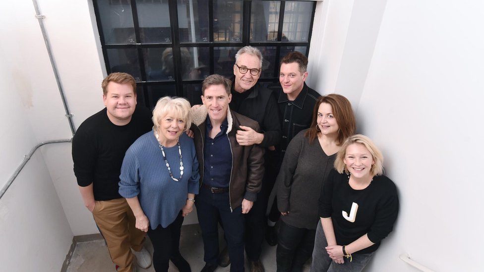 Gavin & Stacey cast, James Corden, Ruth Jones, Joanna Page, Larry Lamb, Alison Steadman, Rob Brydon and Matt Horne join Zoe Ball on Radio 2 on Monday 23 December 2019
