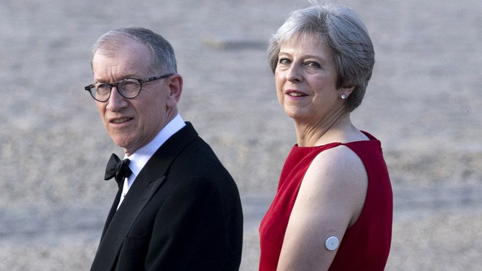 Theresa May and her husband Philip May