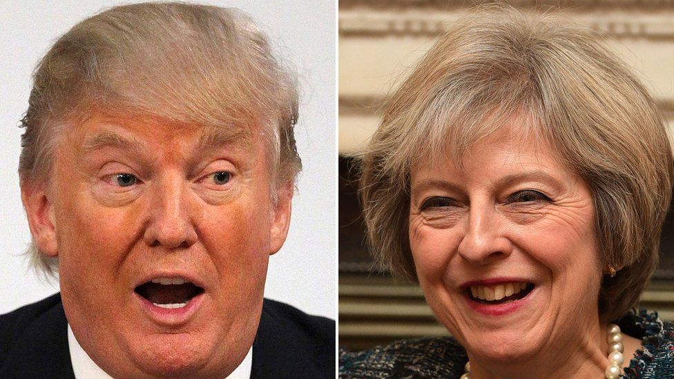 President Donald Trump and Prime minister Theresa May