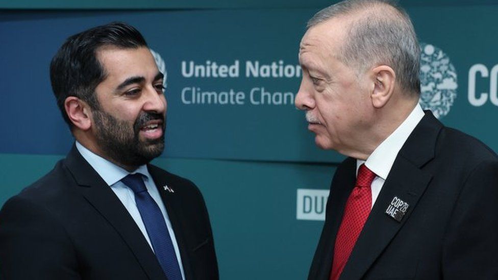Humza Yousaf met Recep Tayyip Erdogan at COP28