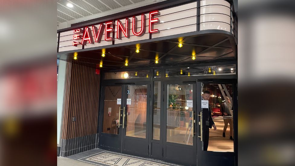 The entrance to the Avenue cinema at CastleCourt
