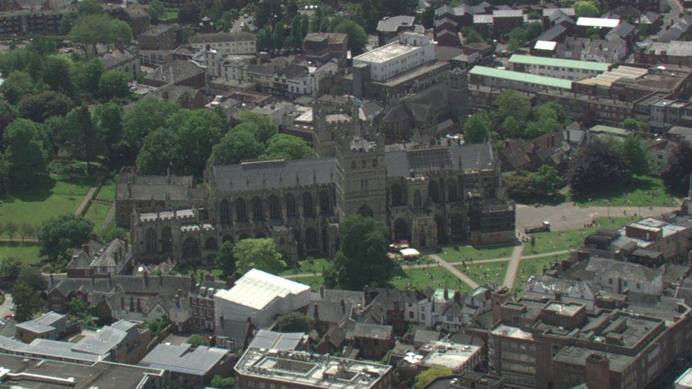 Exeter aerial view