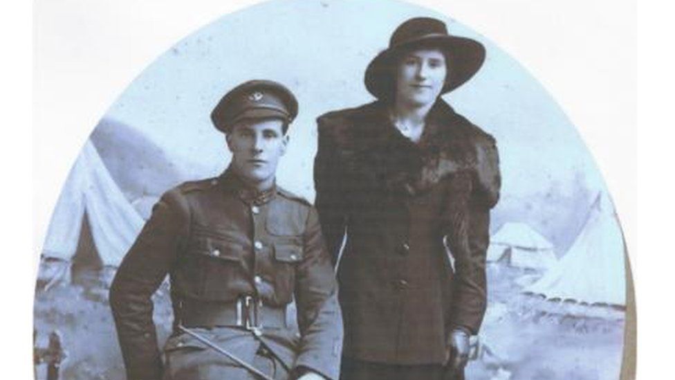 Soldier James Cooper with wife Margaret