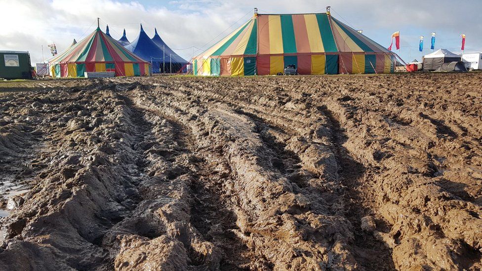 Mud on the Y Not Festival site