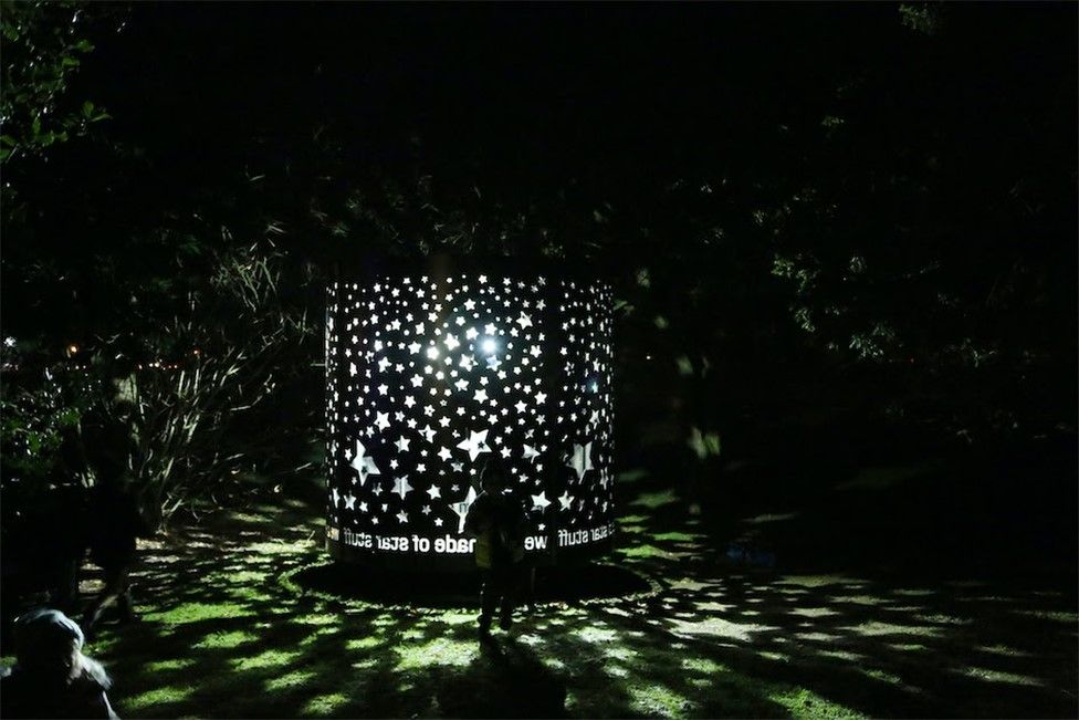 The Stars Come Out at Night installation