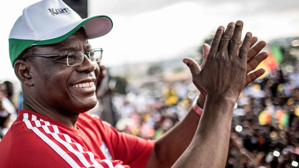 Maurice Kamto at a campaign rally in September 2018